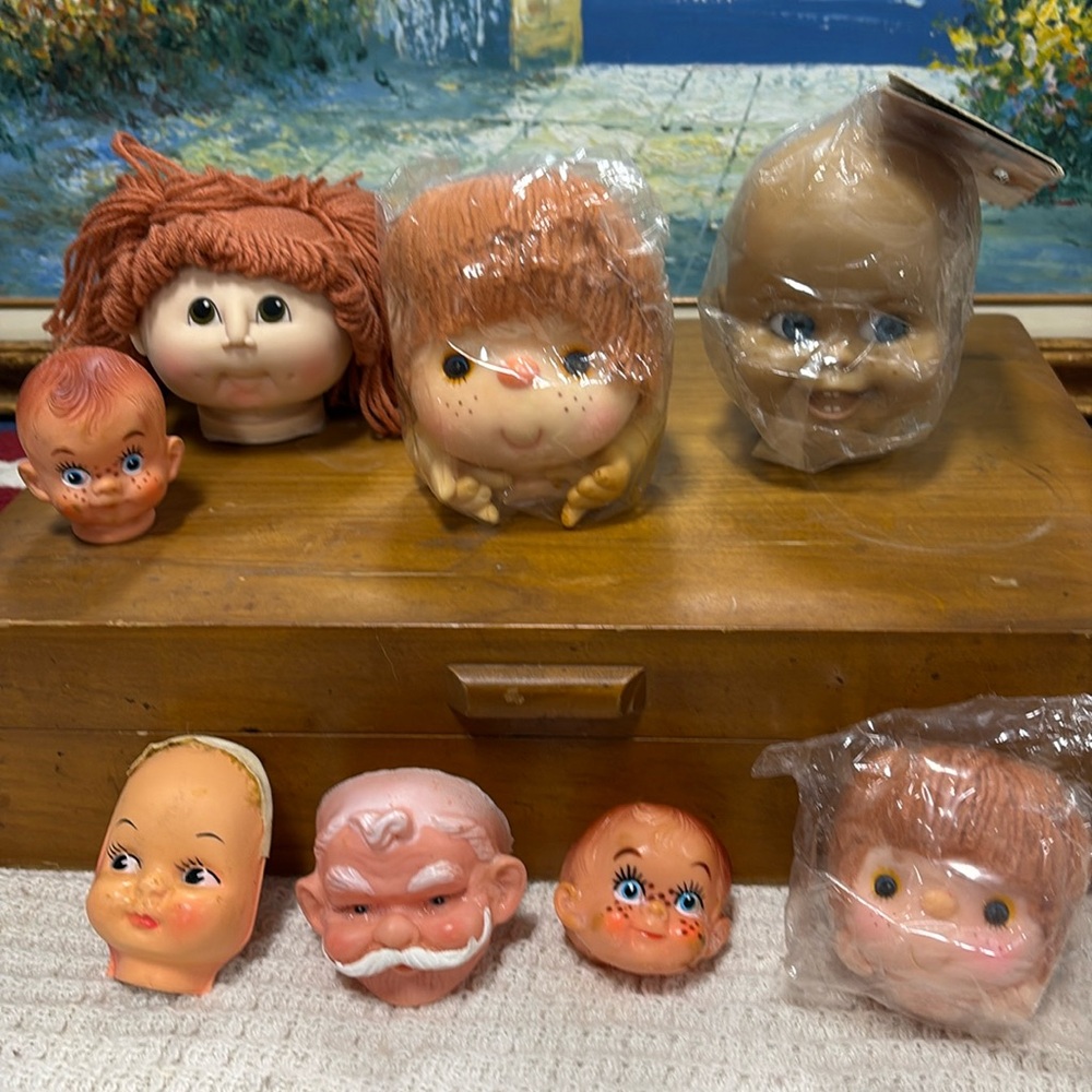 Vintage Crafting Doll Heads